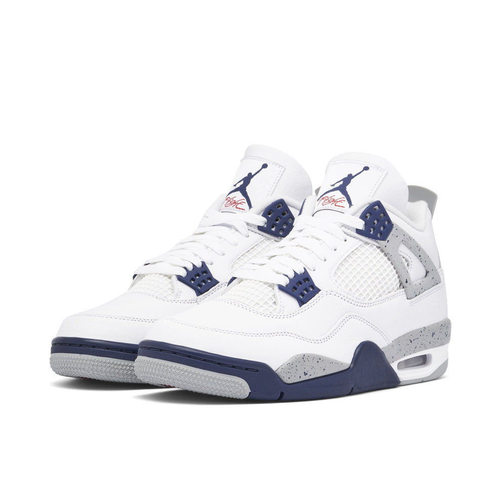 AIR JORDAN 4 RETRO "WHITE MIDNIGHT NAVY"