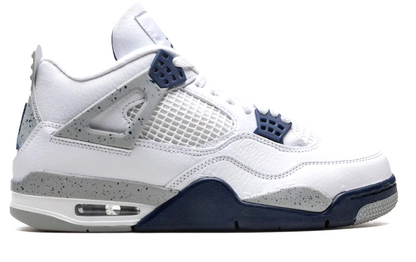 AIR JORDAN 4 RETRO "WHITE MIDNIGHT NAVY"