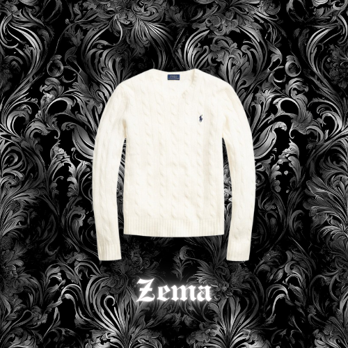 Ralph lauren sweater knitted "white"